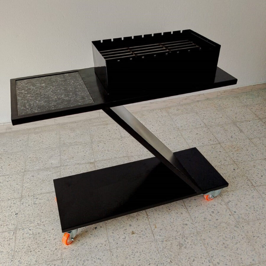 Barbecue design Z métal et granit BB-1006