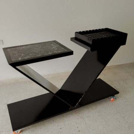 Barbecue design V Métal et granit BB-1078
