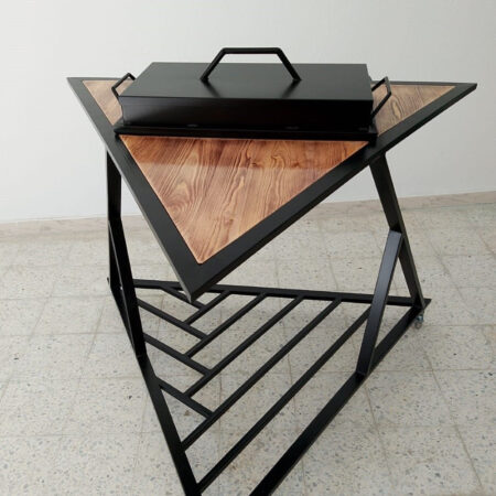 Barbecue design Triangle Métal et bois BT-1970